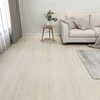 Grindų lentos 5,11 m² 55 pcs PVC Balta ir kreminė