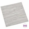 Grindų lentos 5,11 m² 55 pcs PVC Pilka ir medis