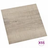Grindų lentos 55 pcs Taupe 5,11 m² PVC