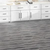Grindų lentos Dryžuota pilka 2,51 m² 18 vnt. PVC