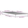 Lova Grindų lovos rėmas Balta 90 x 210 cm Kietos pušies mediena