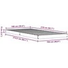 Lova Grindų lovos rėmas Balta 100 x 210 cm Kietos pušies mediena