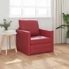 Sofa lova 60cm Vyno raudona Dirbtinė Oda
