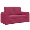 Sofa lova Vyno raudona 148 x 71 x 83 cm Aksomas