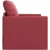 Sofa lova 60cm Vyno raudona Dirbtinė Oda
