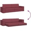 Sofa lova Vyno raudona 245 x 78 x 77 cm audinys