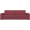 Sofa lova Vyno raudona 245 x 78 x 77 cm audinys