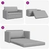 Sofa lova Debesų pilka 124 x 71 x 78 cm audinys