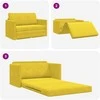 Sofa lova Saulėgrąžų geltona 124 x 71 x 78 cm Aksomas