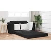 Sofa lova Juoda 148 x 71 x 83 cm Aksomas