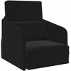 Sofa lova Juoda 65 x 80 x 83 cm Aksomas