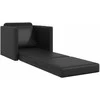 Sofa lova 60cm Juoda Dirbtinė Oda