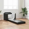 Sofa lova 60cm Juoda Dirbtinė Oda