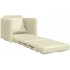 Sofa lova 60cm Kreminė Dirbtinė Oda