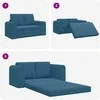Sofa lova Mėlyna 148 x 71 x 83 cm Aksomas