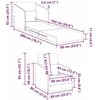 Sofa lova Mėlyna 65 x 80 x 83 cm Aksomas