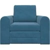 Sofa lova Mėlyna 98 x 71 x 83 cm Aksomas