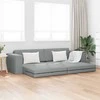 Sofa lova Šviesiai pilka 245 x 78 x 77 cm audinys