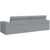 Sofa lova Šviesiai pilka 245 x 78 x 77 cm audinys