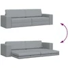 Sofa lova Šviesiai pilka 245 x 78 x 77 cm audinys