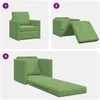 Sofa lova Šviesiai žalia 74 x 77 x 81 cm Aksomas