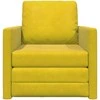 Sofa lova Tamsiai geltona 74 x 77 x 81 cm Aksomas