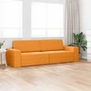 Sofa lova Tamsiai geltona 245 x 78 x 77 cm audinys