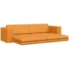 Sofa lova Tamsiai geltona 245 x 78 x 77 cm audinys