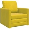 Sofa lova Tamsiai geltona 74 x 77 x 81 cm Aksomas