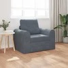 Sofa lova Tamsiai pilka 98 x 71 x 83 cm Aksomas