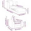 Sofa lova Tamsiai pilka 98 x 71 x 83 cm Aksomas