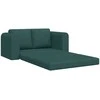 Sofa lova Tamsiai žalia 148 x 71 x 83 cm audinys