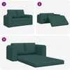 Sofa lova Tamsiai žalia 148 x 71 x 83 cm audinys