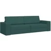 Sofa lova Tamsiai žalia 245 x 78 x 77 cm audinys
