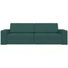 Sofa lova Tamsiai žalia 245 x 78 x 77 cm audinys