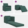 Sofa lova Tamsiai žalia 74 x 77 x 81 cm Aksomas