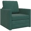 Sofa lova Tamsiai žalia 74 x 77 x 81 cm Aksomas