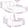 Sofa lova 60cm Taupe audinys