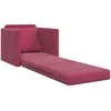 Sofa lova Vyno raudona 74 x 77 x 81 cm Aksomas