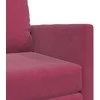 Sofa lova Vyno raudona 74 x 77 x 81 cm Aksomas