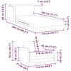 Sofa lova Kapučino 124 x 71 x 78 cm Dirbtinė Oda