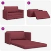Sofa lova 110cm Vyno raudona audinys