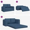 Sofa lova 60cm Mėlyna audinys