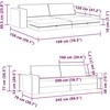Sofa lova Jūrinė mėlyna 245 x 78 x 77 cm audinys