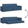 Sofa lova Jūrinė mėlyna 245 x 78 x 77 cm audinys