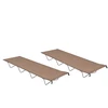 Gultai, 2vnt., taupe, 180x60x19cm, audinys ir plienas