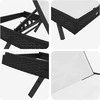 Saulės gultas 2 pcs Juoda ir Balta poliratanas