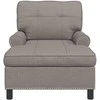 Gultas su pagalve Tortora 91 x 157 x 91 cm audinys