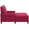 Gultas su pagalve Vyno raudona 91 x 157 x 91 cm Aksomas