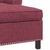 Gultas su pagalve Vyno raudona 91 x 157 x 91 cm audinys